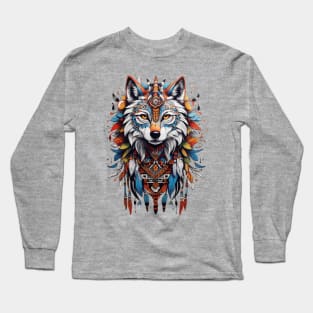 Tribal Wolf Two Long Sleeve T-Shirt